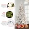 6ft. Pre-Lit Acacia Flocked Artificial Christmas Tree, Clear Lights